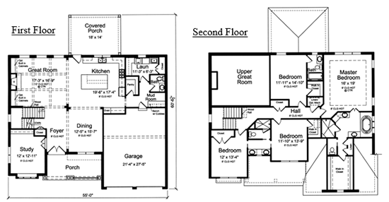 The Westgate Floor Plan ZeilmanJames Homes, Inc.