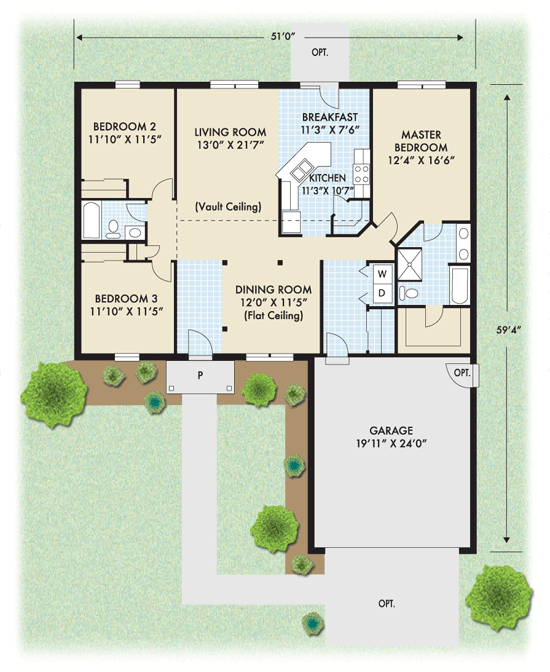 The Amelia floor plan