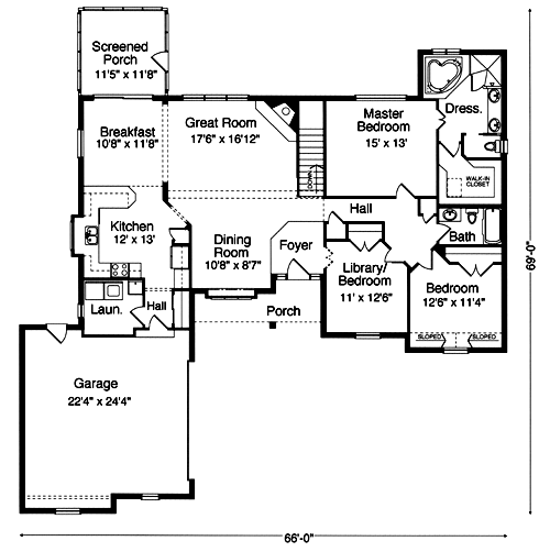 The Carrollton II floor plan