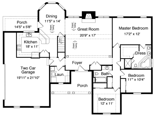 The Odessa floor plan