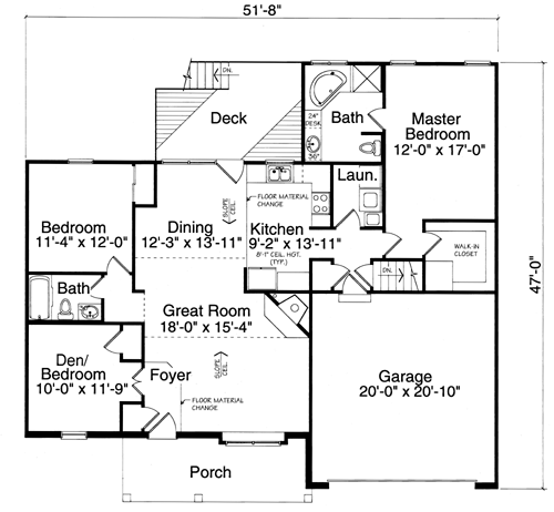 The Parkview Floor Plan ZeilmanJames Homes, Inc.