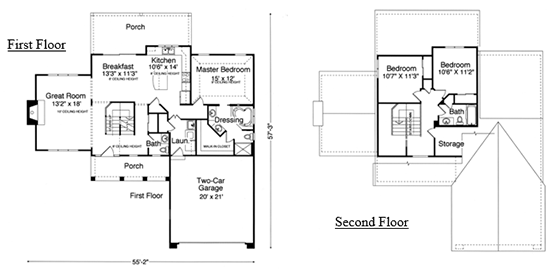 The Waverly floor plan