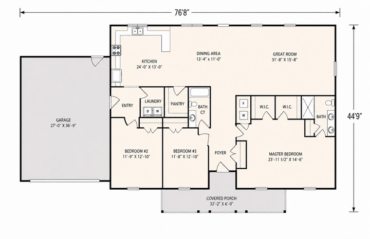 The Batavia floor plan