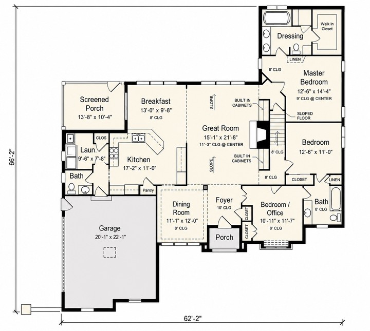 The Belville floor plan