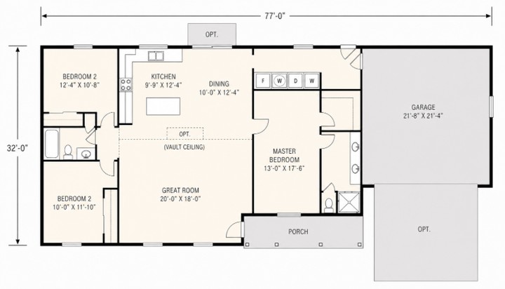 The Covington floor plan