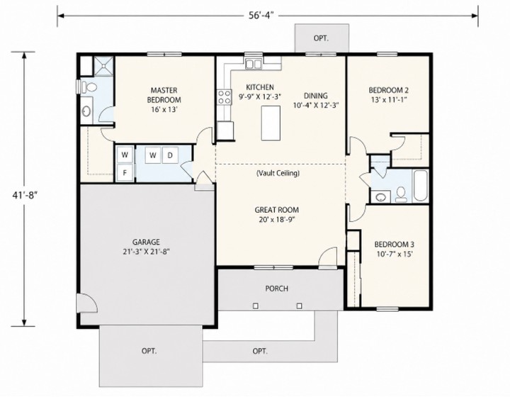 The Georgetown floor plan