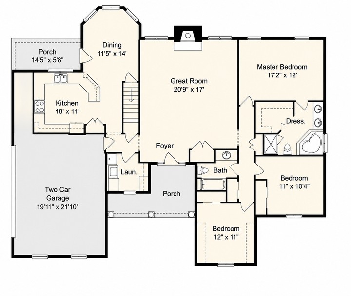 The Odessa floor plan