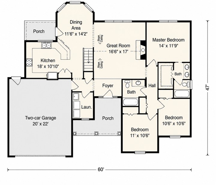 The Princeton floor plan