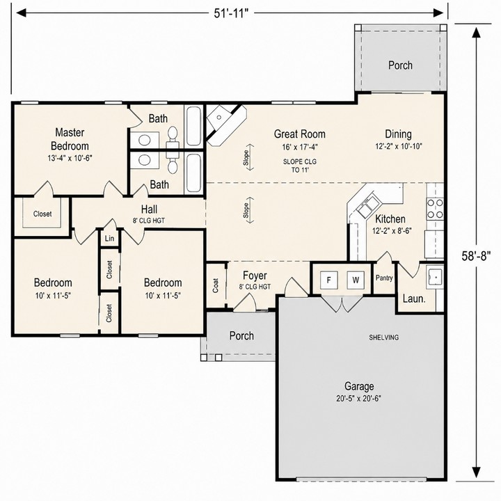 The Sullivan II floor plan