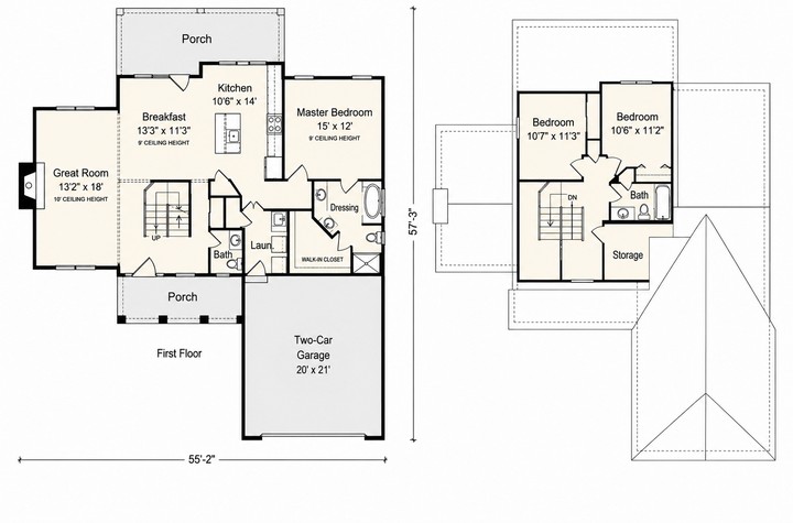 The Waverly floor plan