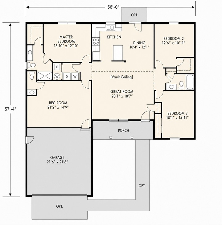 The Winchester floor plan