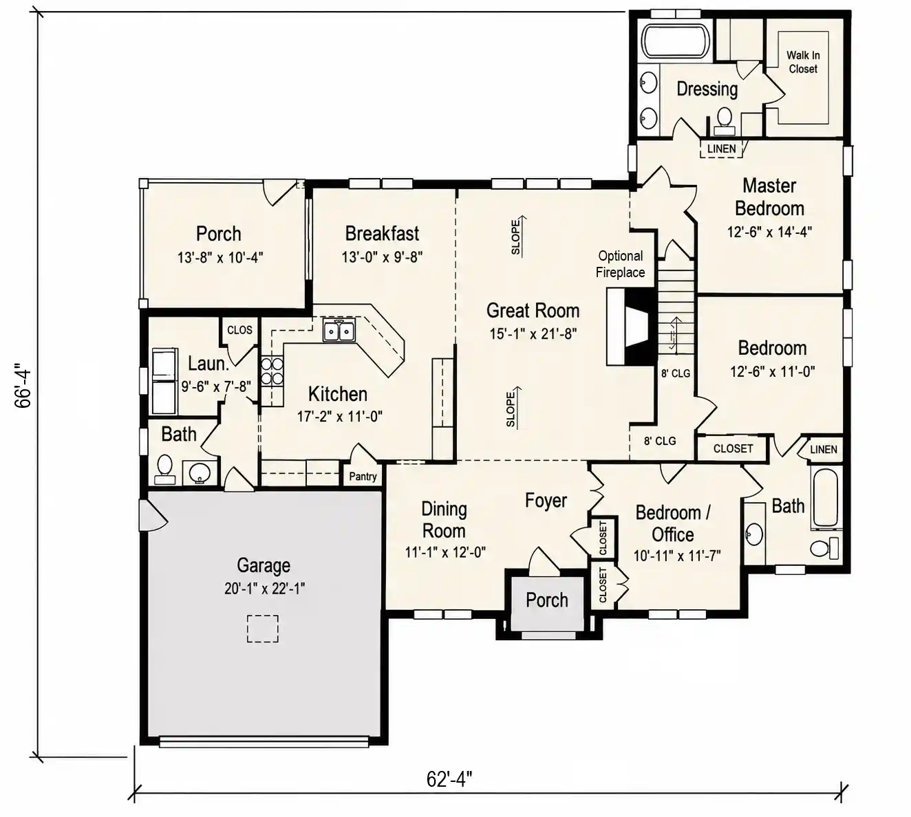 The Belville floor plan