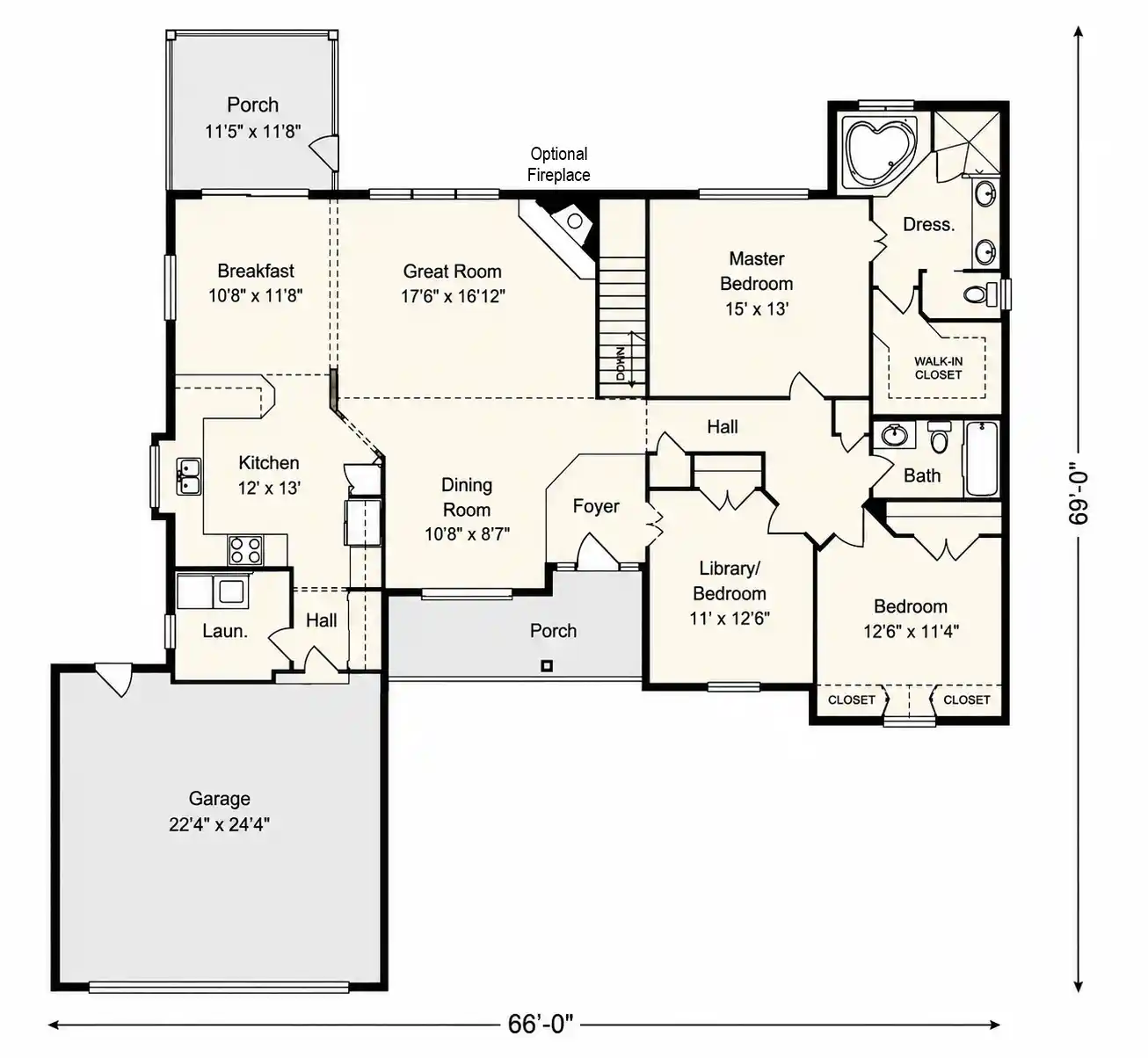 The Carrollton II floor plan