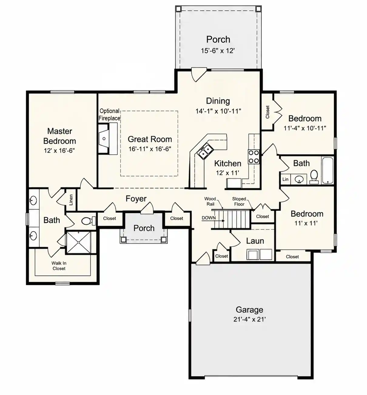 The Mallory floor plan