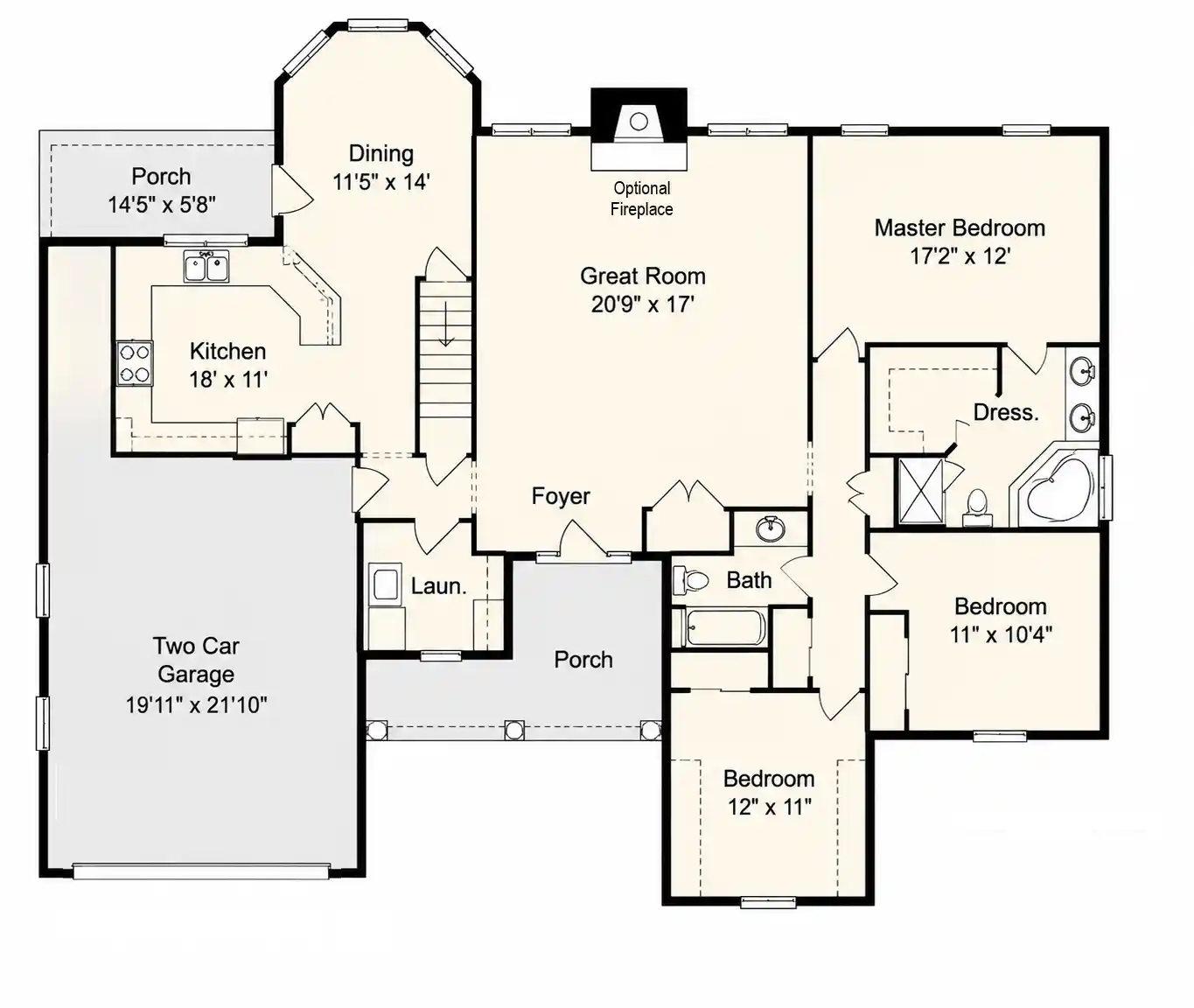 The Odessa floor plan