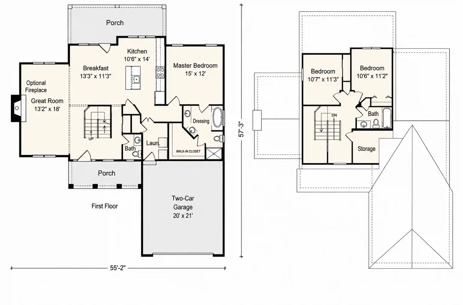 The Waverly floor plan